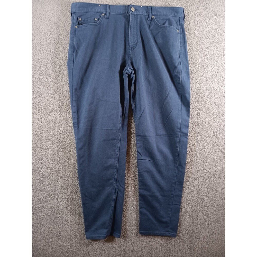 Banana Republic Travel Jeans Mens 38x34 Athletic Fit Blue Stretch 5 Pocket